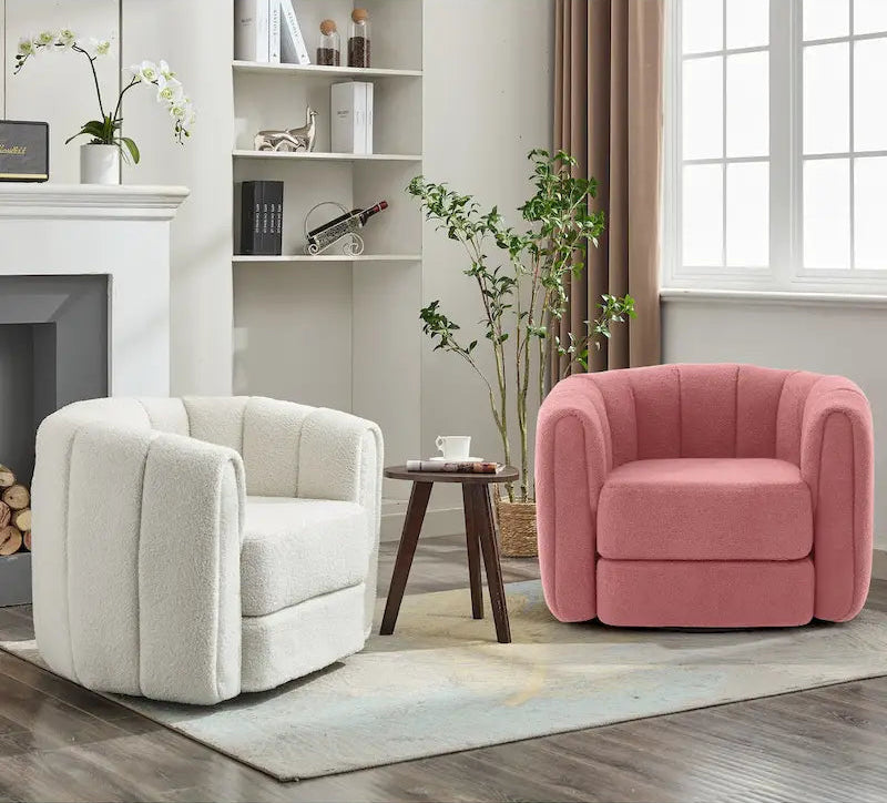 Fauteuil pivotant d'appoint pour salon