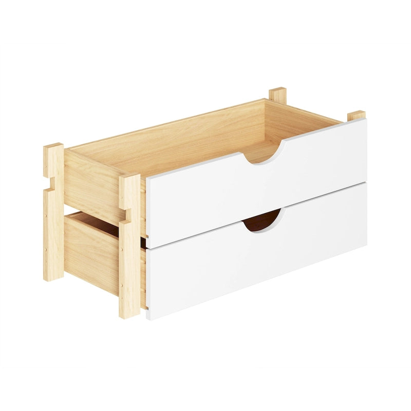 Kit de rangement modulaire à 2 tiroirs pour garde-manger de cuisine, 100 % bois massif, par Palace Imports