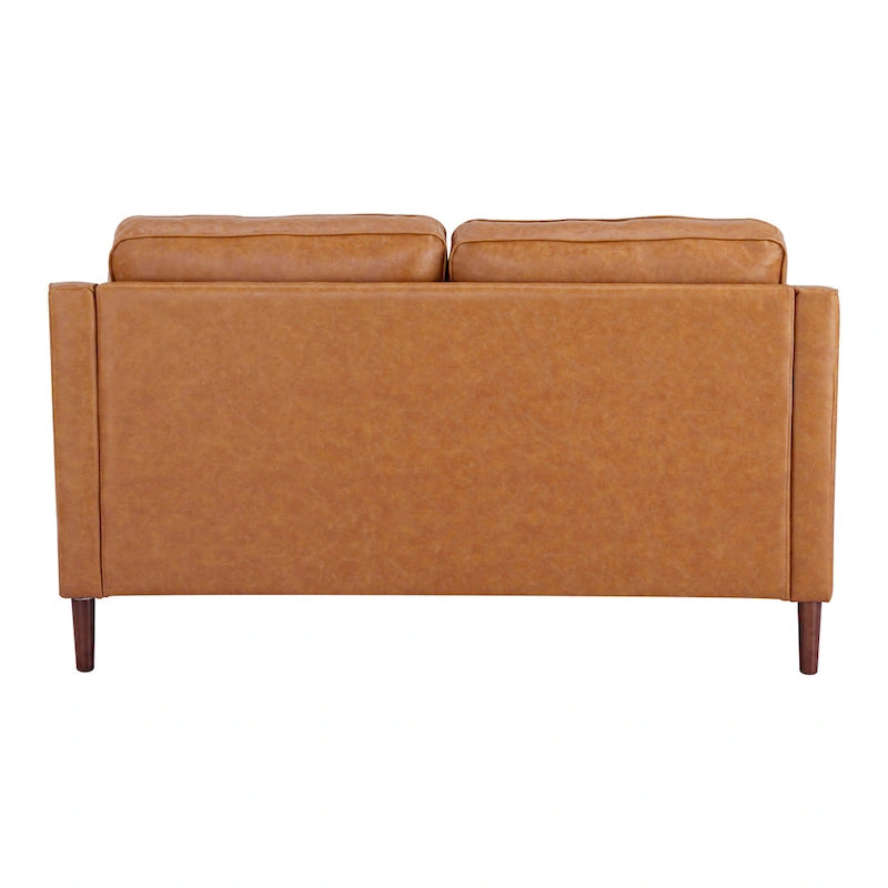 Canapé deux places moderne Sedona, simili lin / cuir végan - Non disponible