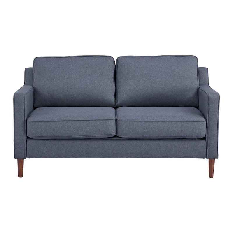 Canapé deux places moderne Sedona, simili lin / cuir végan - Non disponible