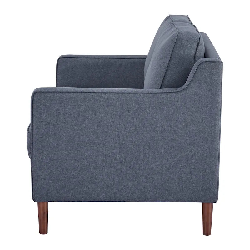 Canapé deux places moderne Sedona, simili lin / cuir végan - Non disponible