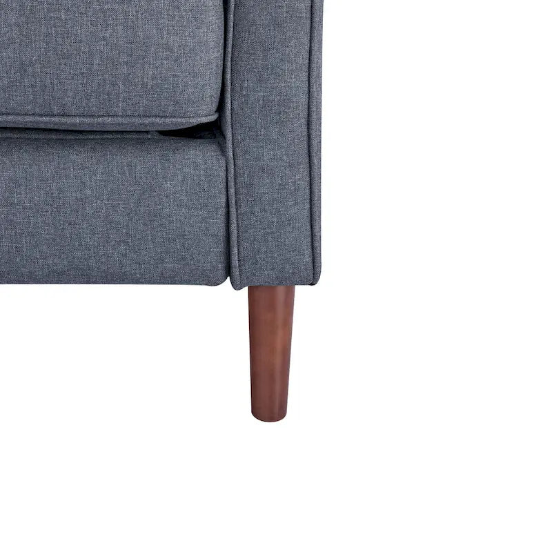 Canapé deux places moderne Sedona, simili lin / cuir végan - Non disponible