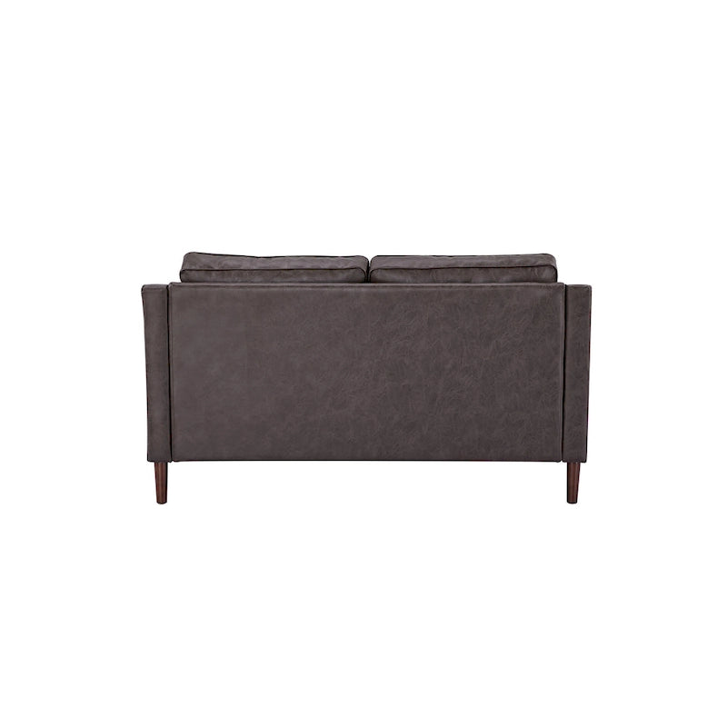 Canapé deux places moderne Sedona, simili lin / cuir végan - Non disponible