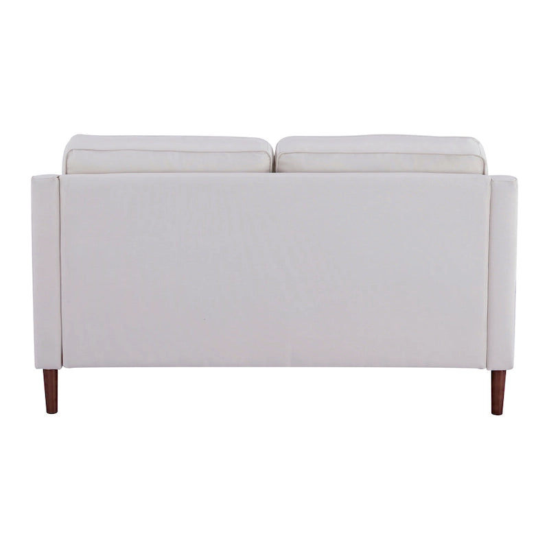 Canapé deux places moderne Sedona, simili lin / cuir végan - Non disponible