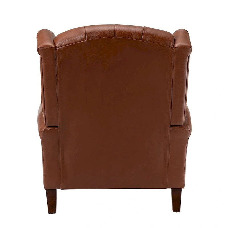 Fauteuil Alex Classic en cuir avec garniture cloutée par HULALA HOME