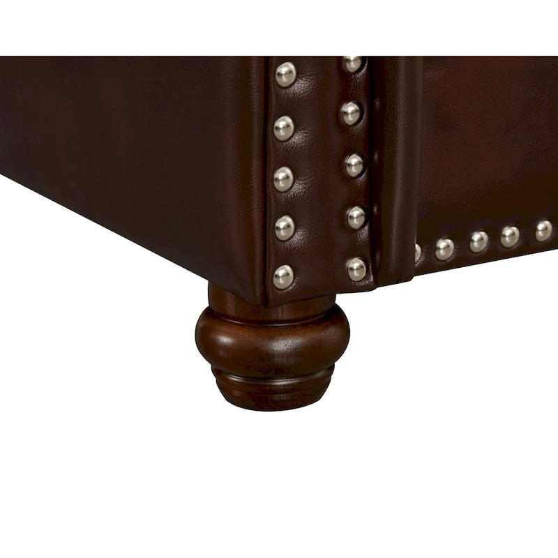 Canapé deux places en similicuir pour salon