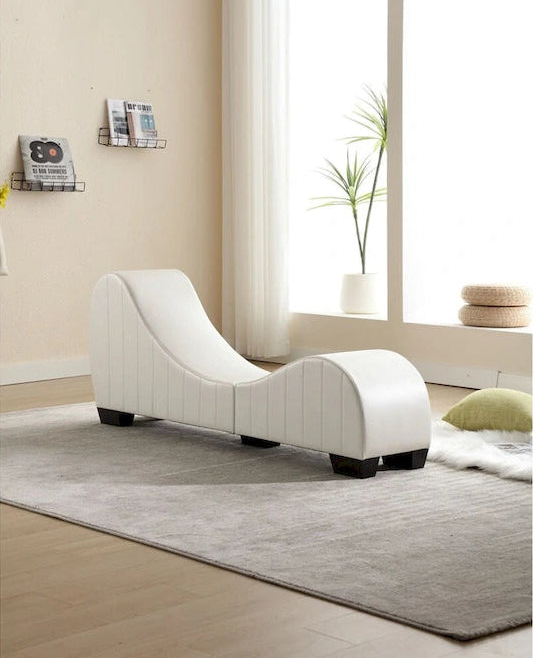 Modern Faux Leather Curved sofa