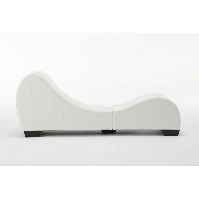 Canapé incurvé moderne en similicuir