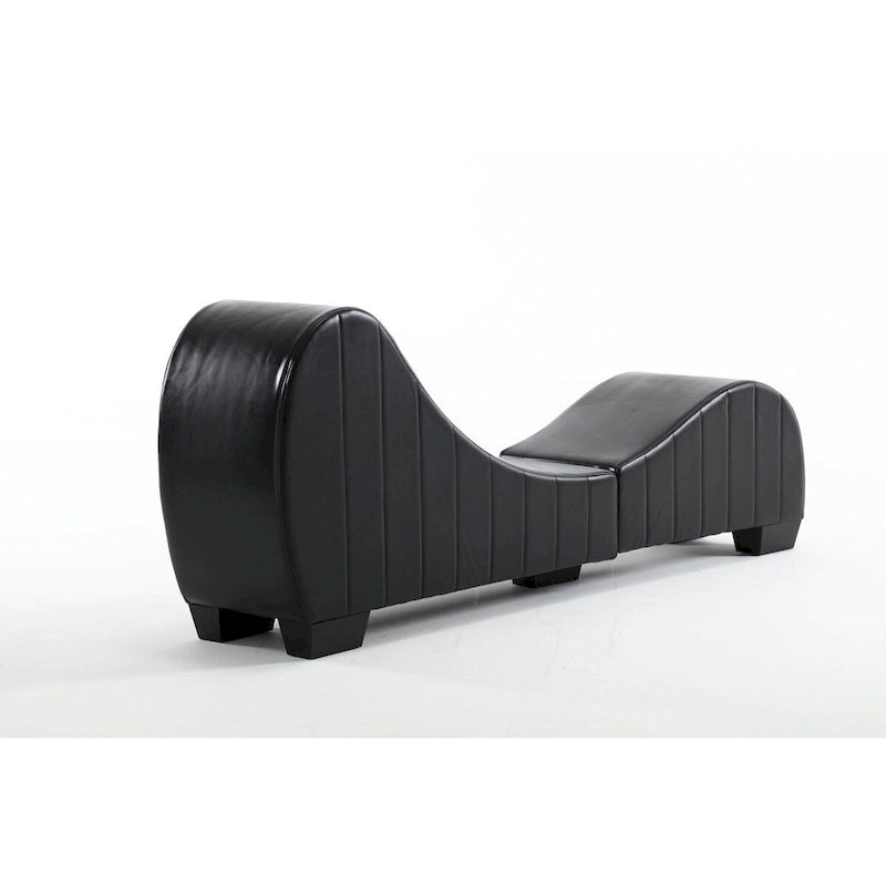 Canapé incurvé moderne en similicuir