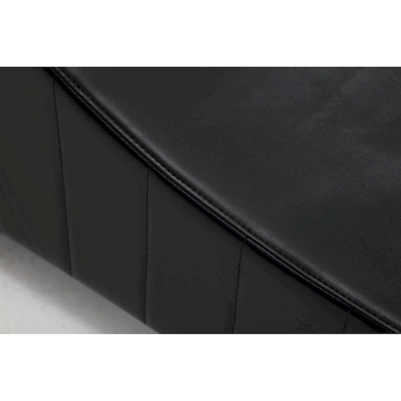 Canapé incurvé moderne en similicuir