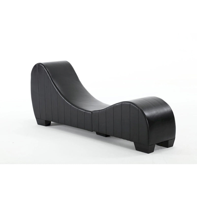 Canapé incurvé moderne en similicuir