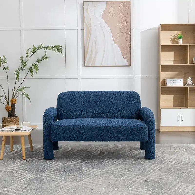 Canapé SEYNAR Mid-Century Modern Boucle 51 en bois massif incurvé