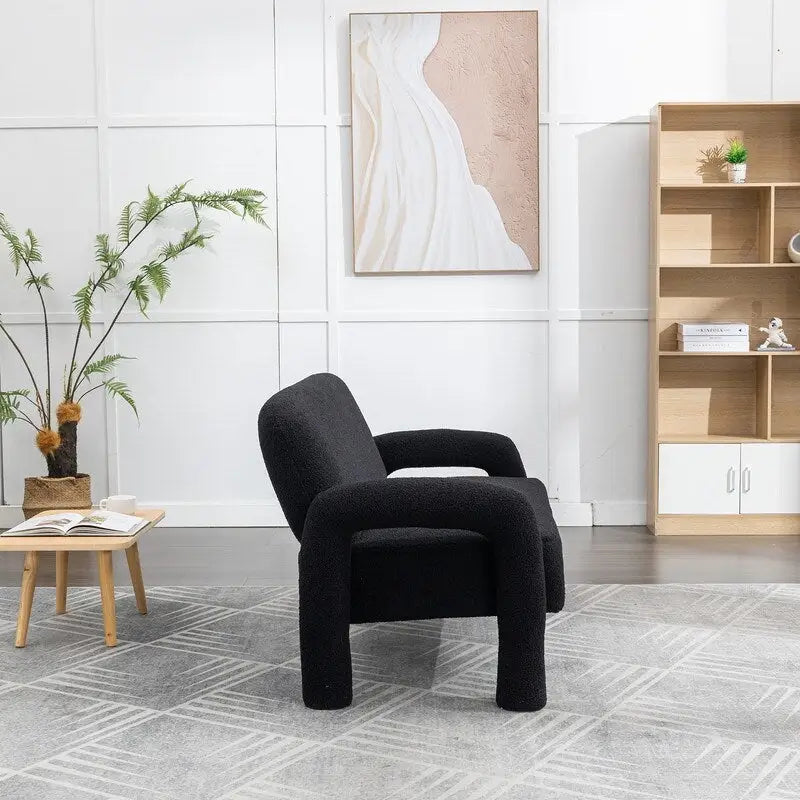 Canapé SEYNAR Mid-Century Modern Boucle 51 en bois massif incurvé