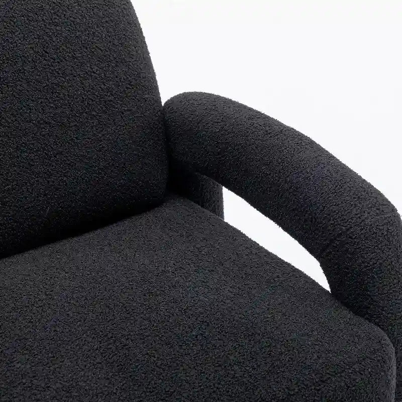 Canapé SEYNAR Mid-Century Modern Boucle 51 en bois massif incurvé