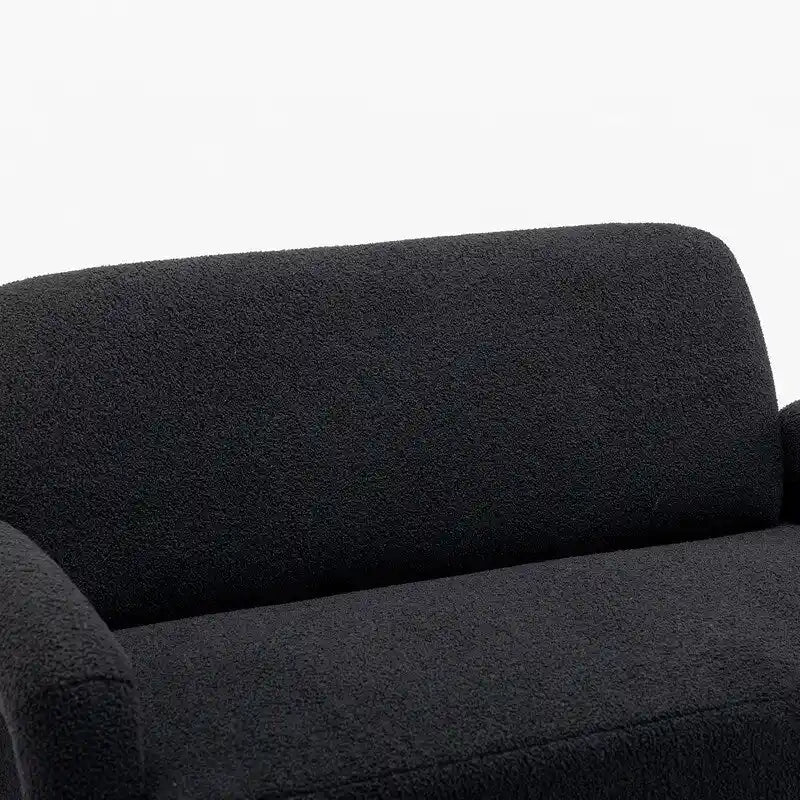 Canapé SEYNAR Mid-Century Modern Boucle 51 en bois massif incurvé