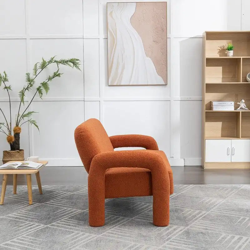 Canapé SEYNAR Mid-Century Modern Boucle 51 en bois massif incurvé