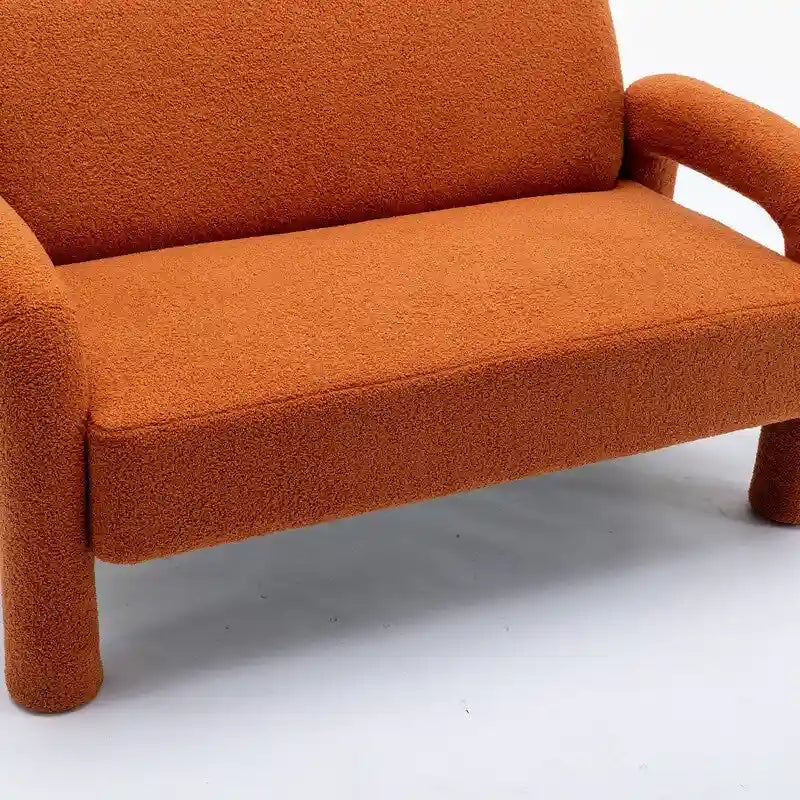 Canapé SEYNAR Mid-Century Modern Boucle 51 en bois massif incurvé