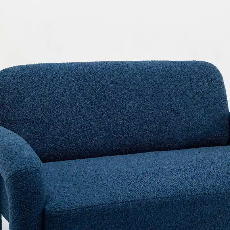 Canapé SEYNAR Mid-Century Modern Boucle 51 en bois massif incurvé