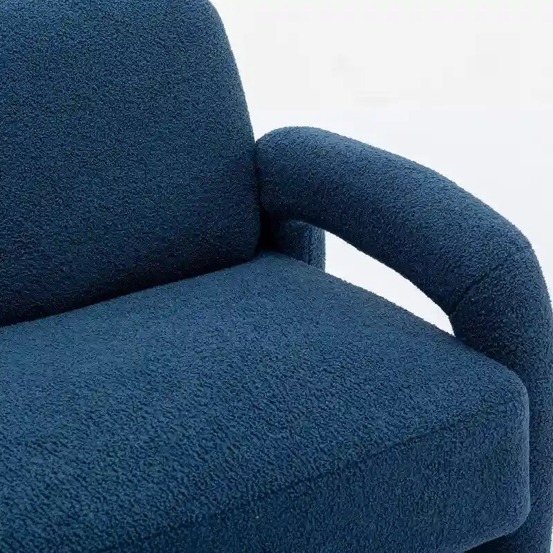 Canapé SEYNAR Mid-Century Modern Boucle 51 en bois massif incurvé