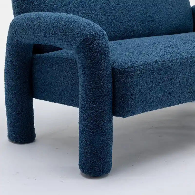 Canapé SEYNAR Mid-Century Modern Boucle 51 en bois massif incurvé