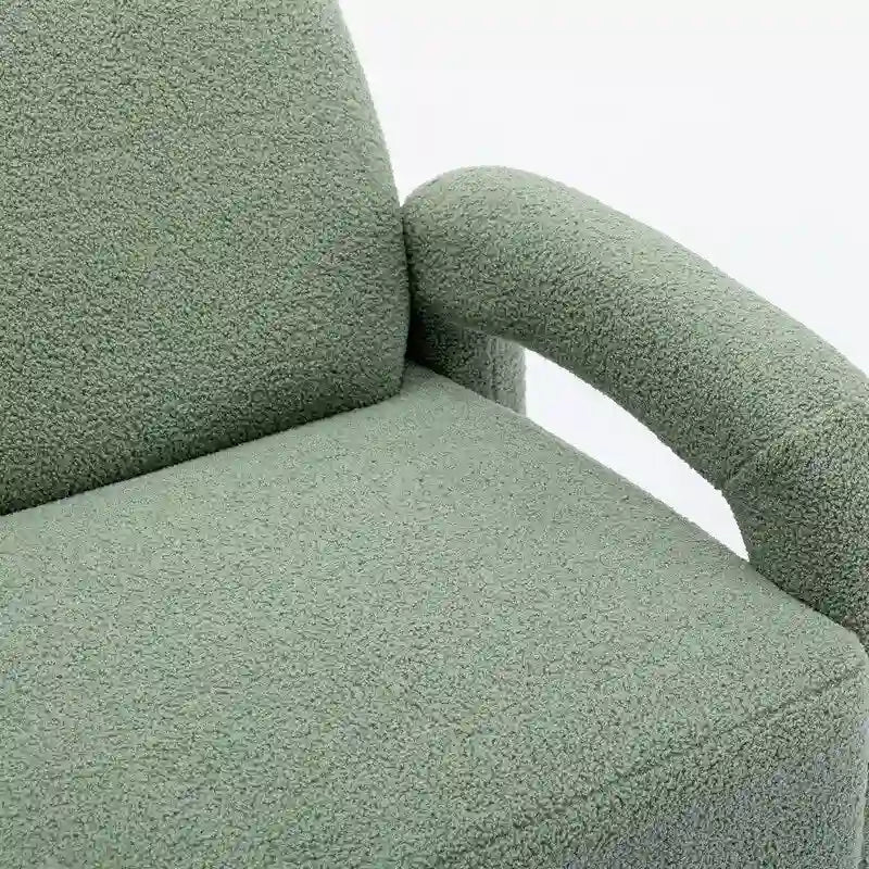 Canapé SEYNAR Mid-Century Modern Boucle 51 en bois massif incurvé